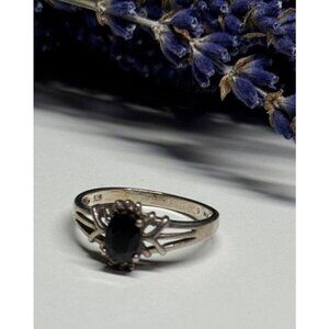 925 STERLING SILVER SPINEL RING SIZE 8